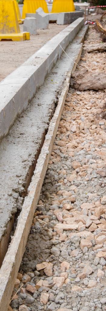 Sidewalk repair site